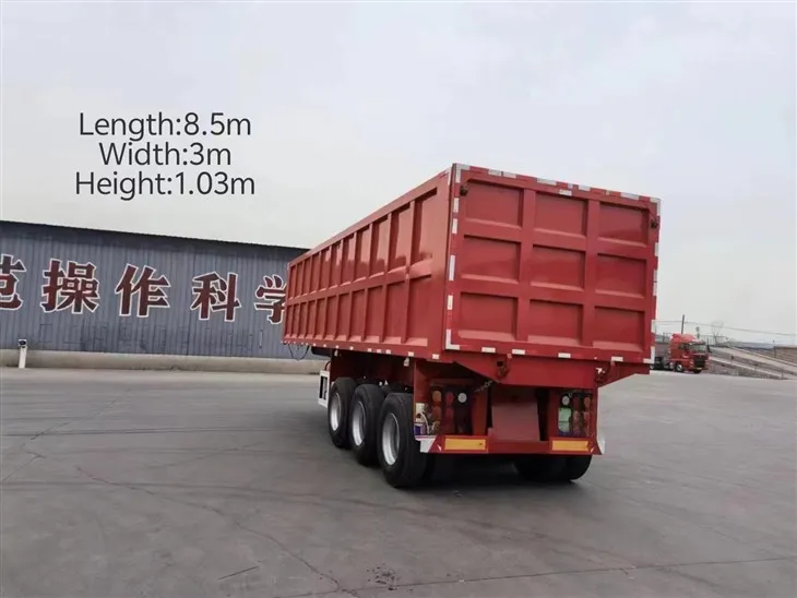 3-Axle Heavy-Duty Coal Transport Semi-Trailer with 70m³ Cargo Capacity